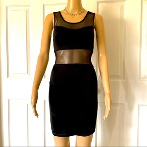 Little Black Dress w/ Peek-A-Boo Lace-Form Fitting